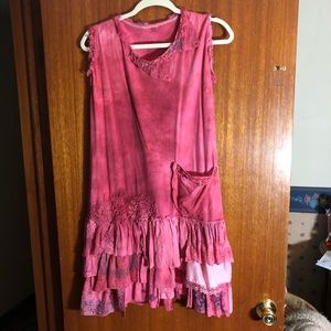Tie dye vintage upcycled boho hippie gypsy tunic